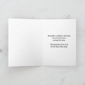 Tag der Toten Grüße von uns beiden Karte (Innenseite)