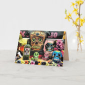 Tag der toten Grußkarte Karte (Gelbe Blume)