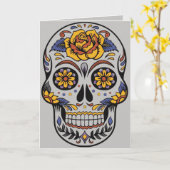 Tag der toten Grußkarte Karte (Gelbe Blume)