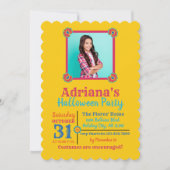 Tag der Toten Halloween-Geburtstagsparty Einladung (Vorderseite)