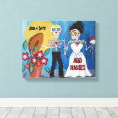 Tag der Toten Hochzeit Leinwanddruck (Insitu (Holzboden))