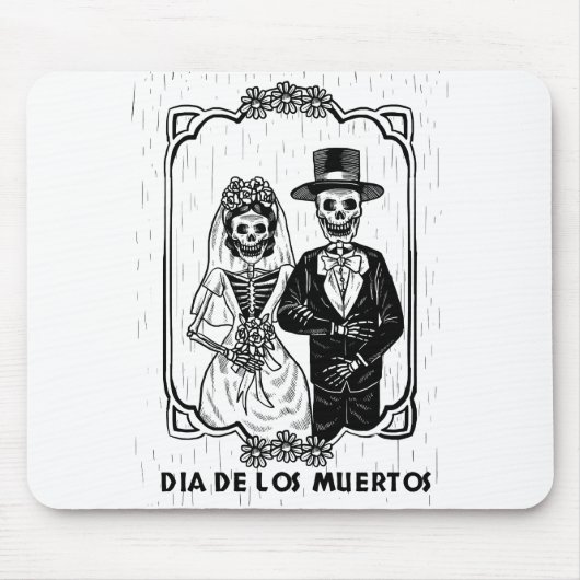 Tag der Toten Hochzeit Mousepad (Vorne)