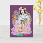 Tag der Toten Karte (Gelbe Blume)