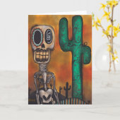 Tag der Toten Karte (Gelbe Blume)