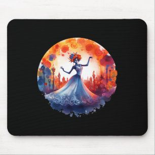 Tag der Toten Katrina Lady Sugar Skull Dia de Lo Mousepad