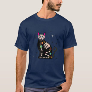 Tag der toten Katze Dia de Los Muertos Cat Sugar s T-Shirt