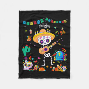 Tag der toten Kinder Jungen 2025 Día de los Muerto Fleecedecke