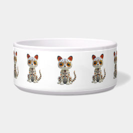 Tag der toten Kitty Katze Halloween Dia Muertos  Napf