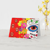 Tag der toten Kunst Grußkarte Karte (Gelbe Blume)