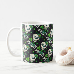 TAG DER TOTEN LEPRECHAUN, ST. PADDY'S DAY SKULL KAFFEETASSE