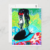 Tag der Toten Meerjungfrau Art Postkarte (Vorne/Hinten)