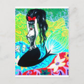 Tag der Toten Meerjungfrau Art Postkarte (Vorderseite)
