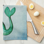 Tag der Toten Meerjungfrau Küchentuch (Viertel Falte)