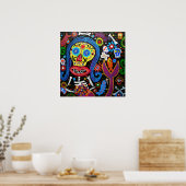 Tag der Toten Meerjungfrau-Poster Poster (Küche)