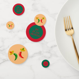 Tag der Toten Mexikanische Chilis Brauch Konfetti