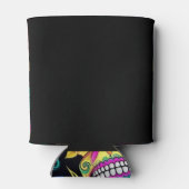 Tag der toten Neonzuckerschädel Dosenkühler (Rückseite)