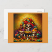 Tag der Toten Offrendas 1 Feiertagspostkarte (Vorne/Hinten)