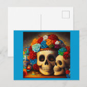 Tag der Toten Offrendas 2 Feiertagspostkarte (Vorne/Hinten)