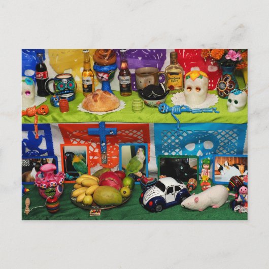 Tag der Toten Ofrenda Postkarte (Vorderseite)