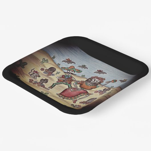 Tag der Toten Pappteller (Gewinkelt)