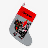 Tag der Toten Personalisierten Kitte Kleiner Weihnachtsstrumpf (Vorderansicht (hängend))