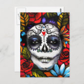 Tag der Toten Postkarte (Vorne/Hinten)