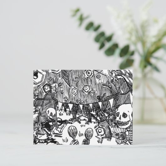 Tag der Toten Postkarte (Stehend Vorderseite)