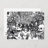 Tag der Toten Postkarte (Vorne/Hinten)