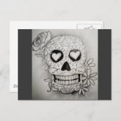 Tag der Toten Postkarte (Vorne/Hinten)