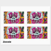 Tag der Toten Rechteckiger Aufkleber (Blatt)