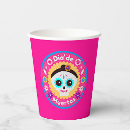 Tag der Toten Rosa Lady - für die Kinder der Famil Pappbecher