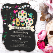 Tag der Toten rufen alle Soule Quinceanera Einladung