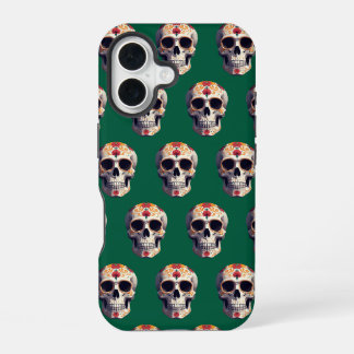 Tag der Toten Schädel 2 iPhone 16 Hülle