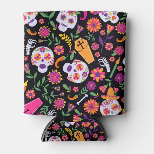 Tag der Toten Schädel Dosenkühler (Vorderseite)