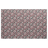 Tag der Toten Schädel Rose & Grau Stoff (Fat Quarter (45,7 x 55,9 cm))