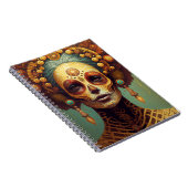 Tag der Toten Schädelfrau Notizblock (Rechte Seite)
