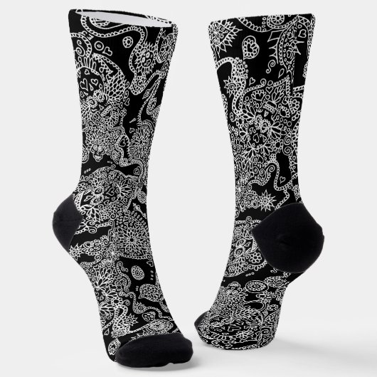 Tag der toten Schädelsäcke Socken (Gewinkelt)