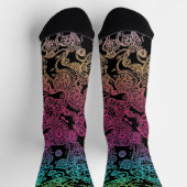 Tag der toten Schädelsocken Gemustert Socken (Oben)
