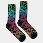 Tag der toten Schädelsocken Gemustert Socken (Rechts)