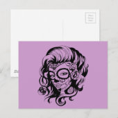 Tag der Toten Schönheit Postkarte (Vorne/Hinten)