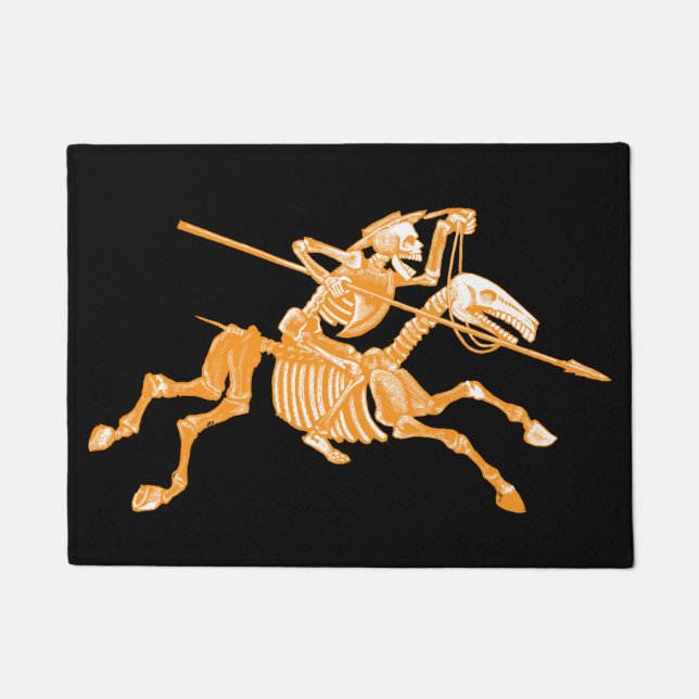Tag der toten Skeleton Tür-Matte Fußmatte (Vorderseite)