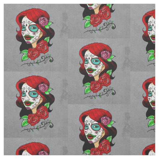 Tag der Toten Stoff (Muster)