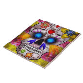 Tag der Toten - Totenmaske Fliese (Seite)