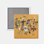 Tag der Toten von Oaxaca Magnet (Vorderseite/Rückseite)