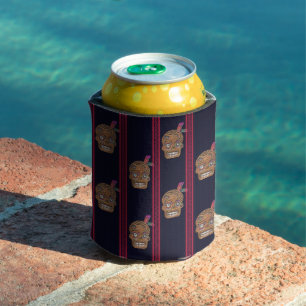 Tag der Toten Zucker-Schädel (Cedar Shake) Dosenkühler