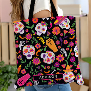 Tag der Toten Zucker-Schädel-Muster Personalisiert Tasche