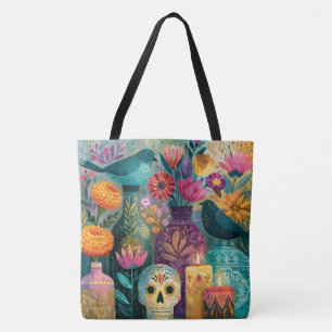 Tag der Toten Zucker-Schädel-Ofrenda-Altar Tasche