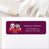 Tag der Toten Zucker Skull Gothic Magenta Hochzeit (Insitu)