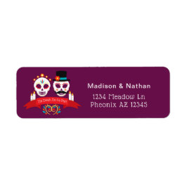 Tag der Toten Zucker Skull Gothic Magenta Hochzeit