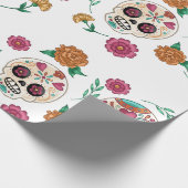 Tag der toten Zuckerrüben und Blume Geschenkpapier (Ecke)
